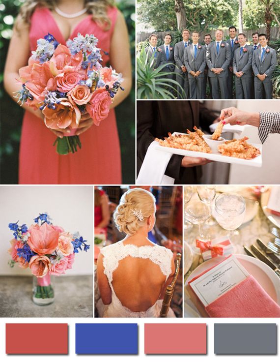 Тенденции и свадебные цвета 2014 года - Коралловый